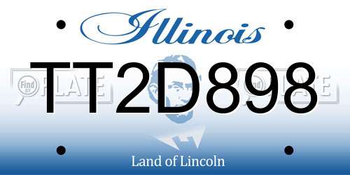 TT2D898 Illinois License Plate