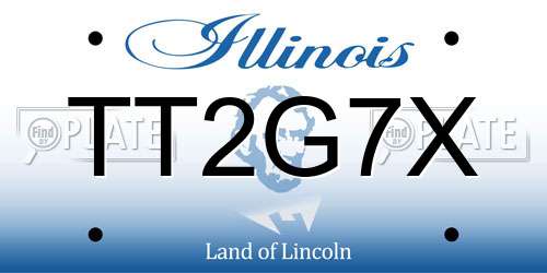 TT2G7X Illinois License Plate