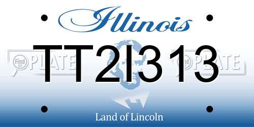 TT2I313 Illinois License Plate