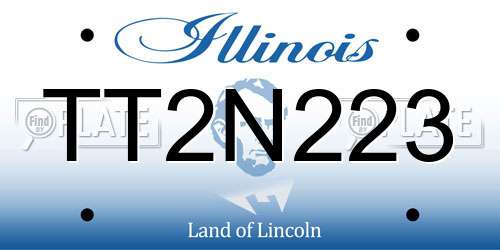 TT2N223 Illinois License Plate