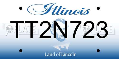 TT2N723 Illinois License Plate