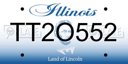 TT2O552 Illinois License Plate