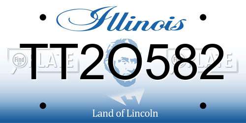 TT2O582 Illinois License Plate