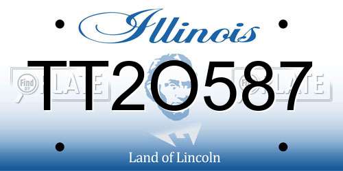 TT2O587 Illinois License Plate