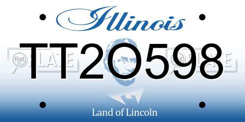 TT2O598 Illinois License Plate