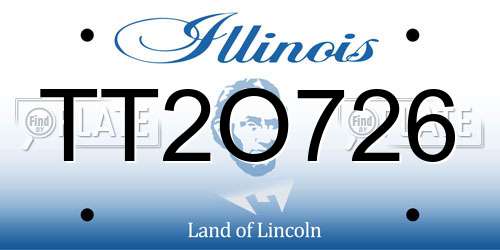 TT2O726 Illinois License Plate