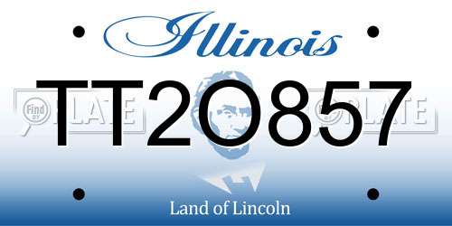 TT2O857 Illinois License Plate