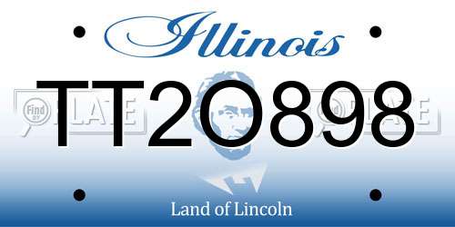TT2O898 Illinois License Plate