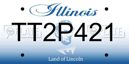 TT2P421 Illinois License Plate