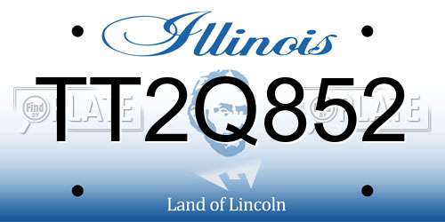 TT2Q852 Illinois License Plate
