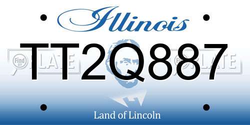 TT2Q887 Illinois License Plate