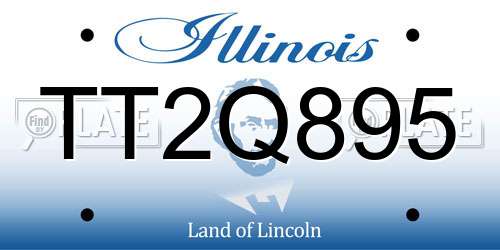 TT2Q895 Illinois License Plate