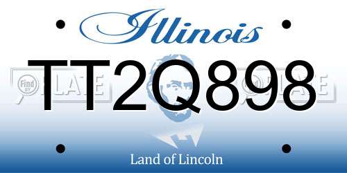 TT2Q898 Illinois License Plate