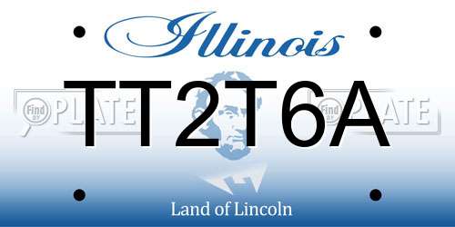 TT2T6A Illinois License Plate