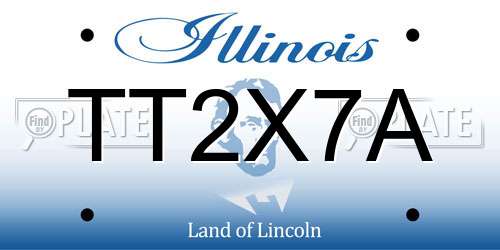 TT2X7A Illinois License Plate