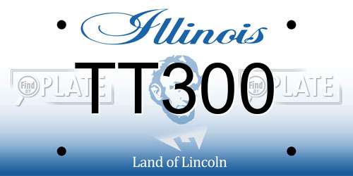 TT300 Illinois License Plate
