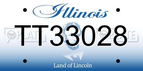 TT33028 Illinois License Plate