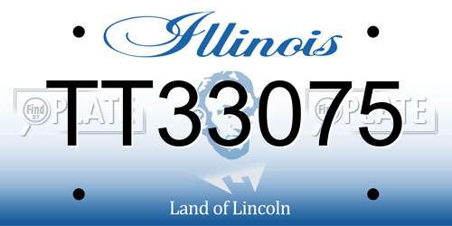 TT33075 Illinois License Plate