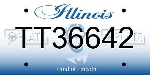 TT36642 Illinois License Plate