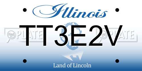 TT3E2V Illinois License Plate