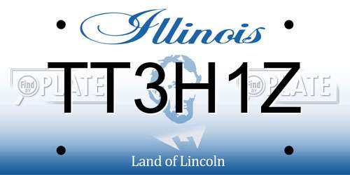 TT3H1Z Illinois License Plate