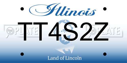 TT4S2Z Illinois License Plate