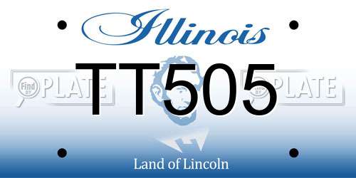 TT505 Illinois License Plate