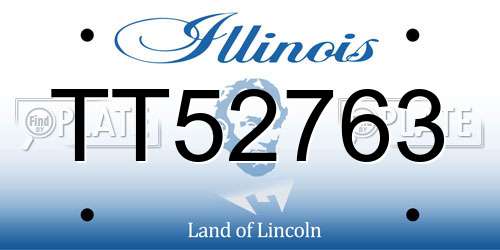 TT52763 Illinois License Plate