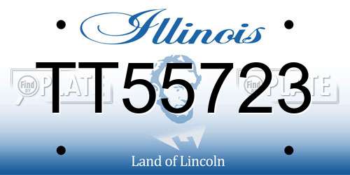 TT55723 Illinois License Plate