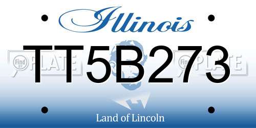 TT5B273 Illinois License Plate