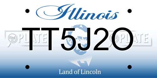 TT5J2O Illinois License Plate