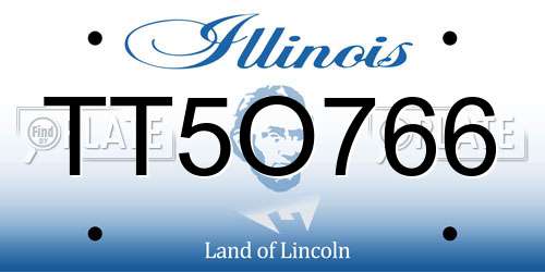 TT5O766 Illinois License Plate