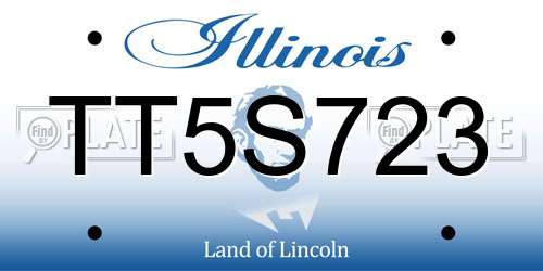 TT5S723 Illinois License Plate