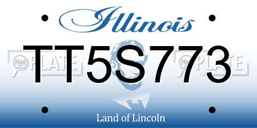 TT5S773 Illinois License Plate