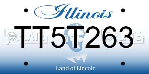 TT5T263 Illinois License Plate