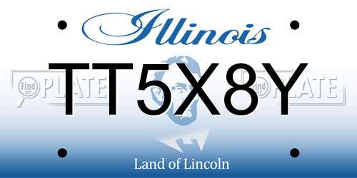 TT5X8Y Illinois License Plate