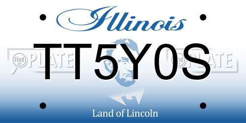 TT5Y0S Illinois License Plate