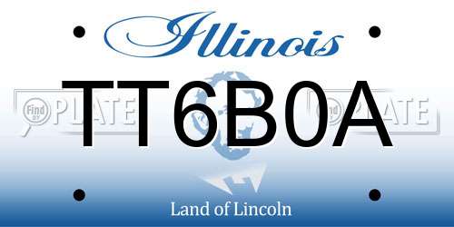 TT6B0A Illinois License Plate