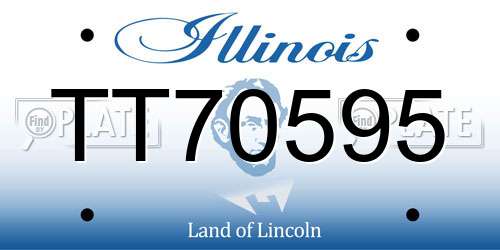 TT70595 Illinois License Plate