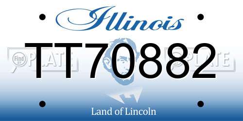 TT70882 Illinois License Plate