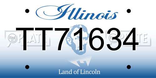 TT71634 Illinois License Plate