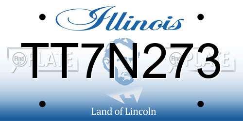 TT7N273 Illinois License Plate