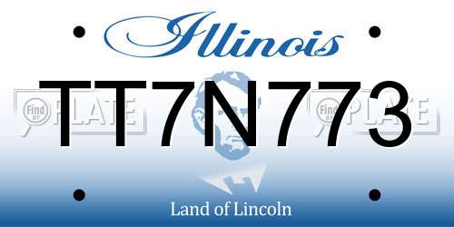 TT7N773 Illinois License Plate