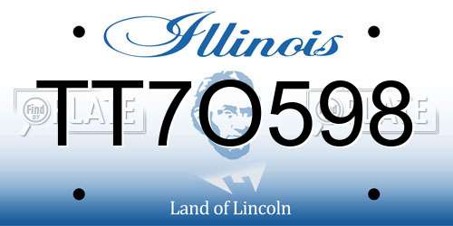 TT7O598 Illinois License Plate