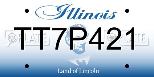 TT7P421 Illinois License Plate