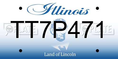 TT7P471 Illinois License Plate