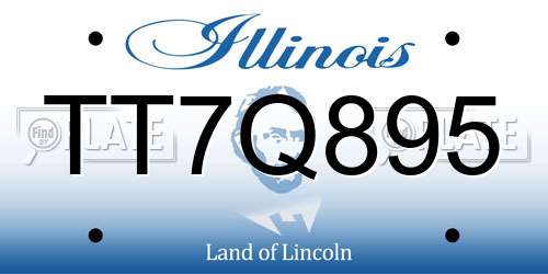 TT7Q895 Illinois License Plate