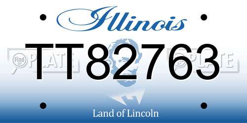 TT82763 Illinois License Plate