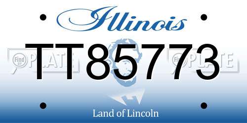 TT85773 Illinois License Plate