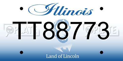 TT88773 Illinois License Plate